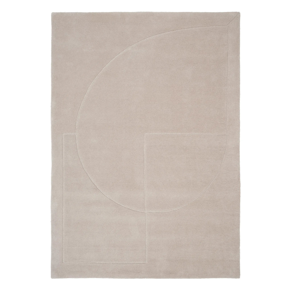 LINEAL POEM - Modern Rug in Beige - Linie Design | Milola