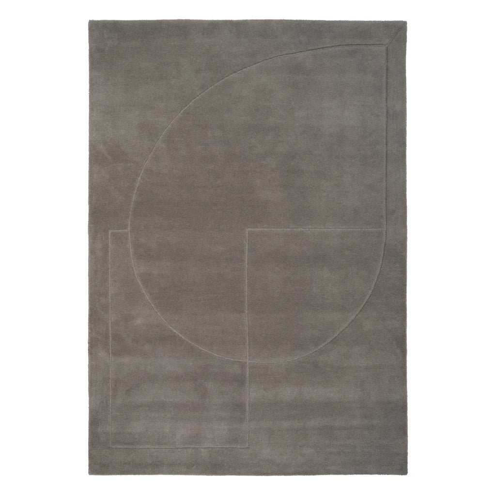 LINEAL POEM - Modern Rug in Grey - Linie Design | Milola