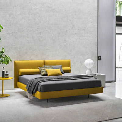 LOGAN H.15 A/A-Box Bed in Yellow Dinard Col 010 - Twils | Milola
