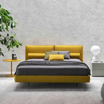 LOGAN H.15 A/A-Box Bed in Yellow Dinard Col 010 - Twils | Milola