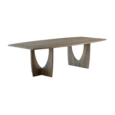 Longboat Extendable Dining Table in Dark Grey Oiled Ash - Kristensen | Milola