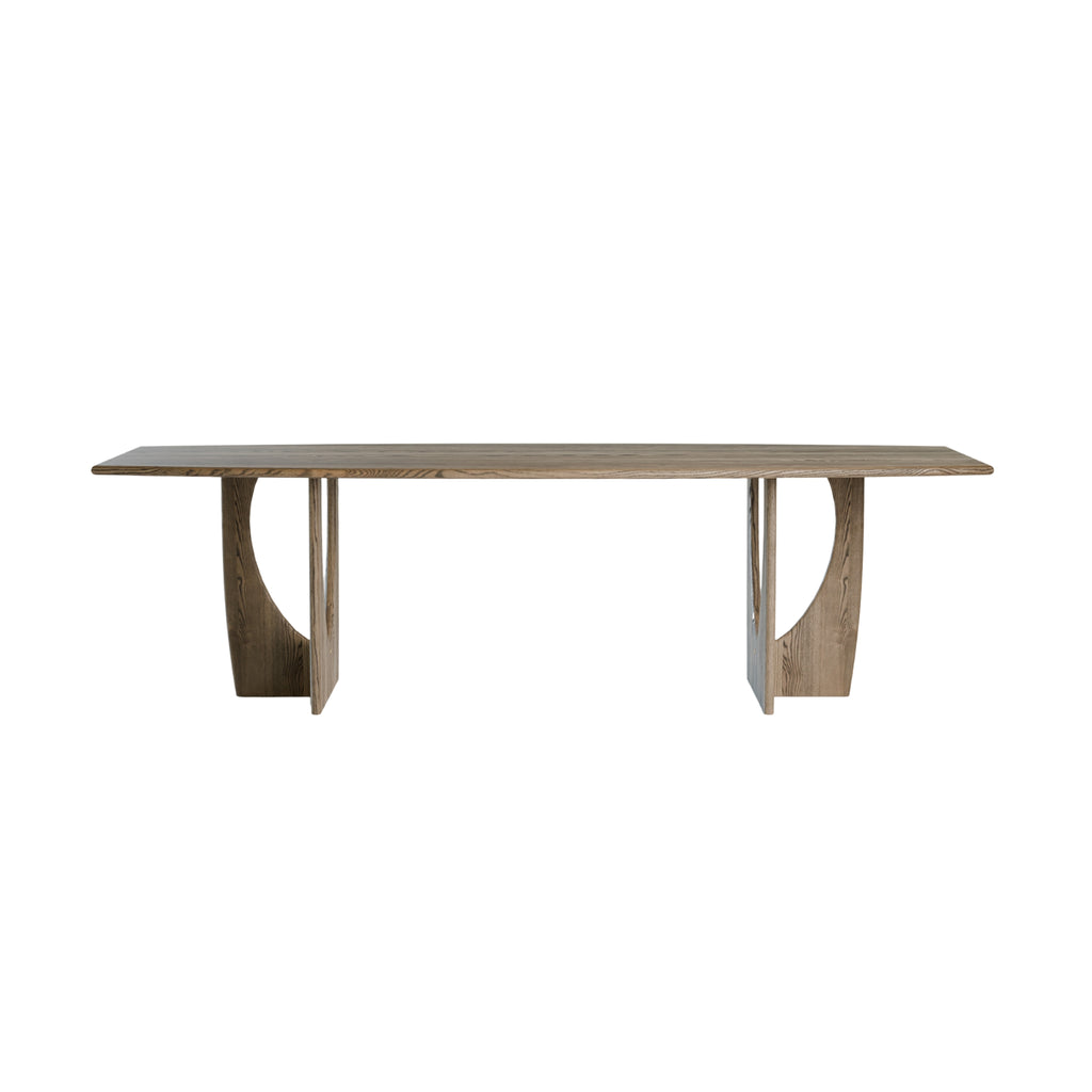 Longboat Extendable Dining Table in Dark Grey Oiled Ash - Kristensen | Milola