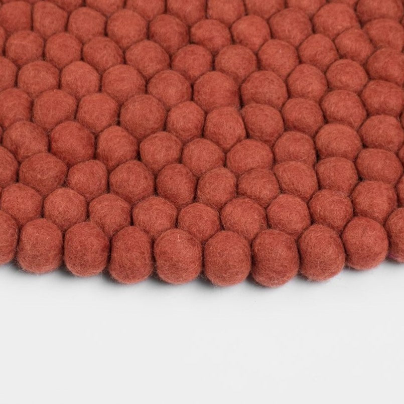 LORA Felt Ball Round Rugs