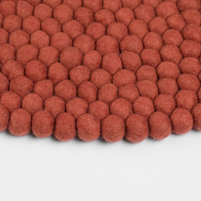 LORA Felt Ball Round Rugs