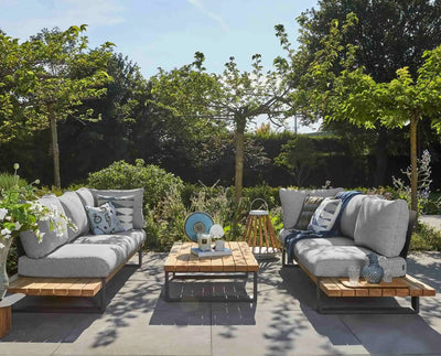 NARDO - Garden Sofa Set - in Soft Grey - Suns | Milola