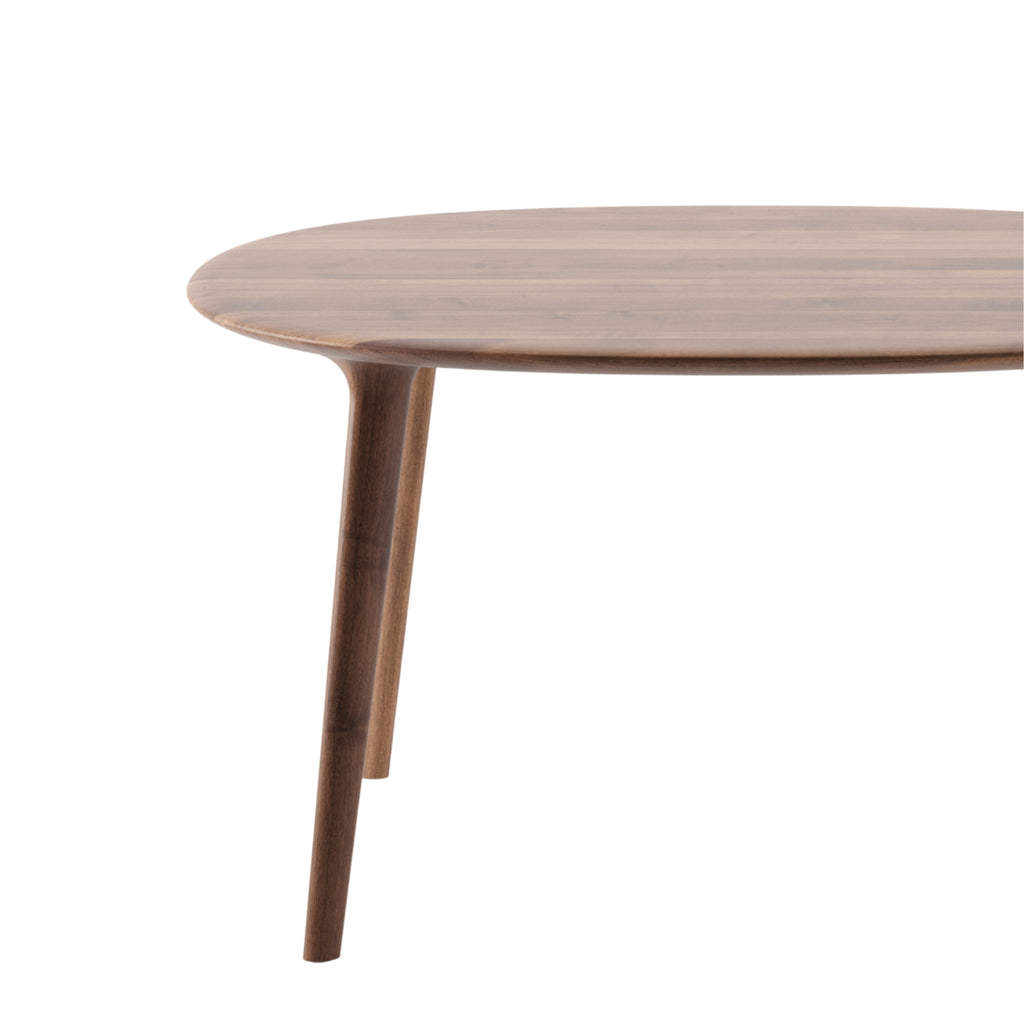LUC Round Dining Table in Walnut Natural Oil - Artisan | Milola