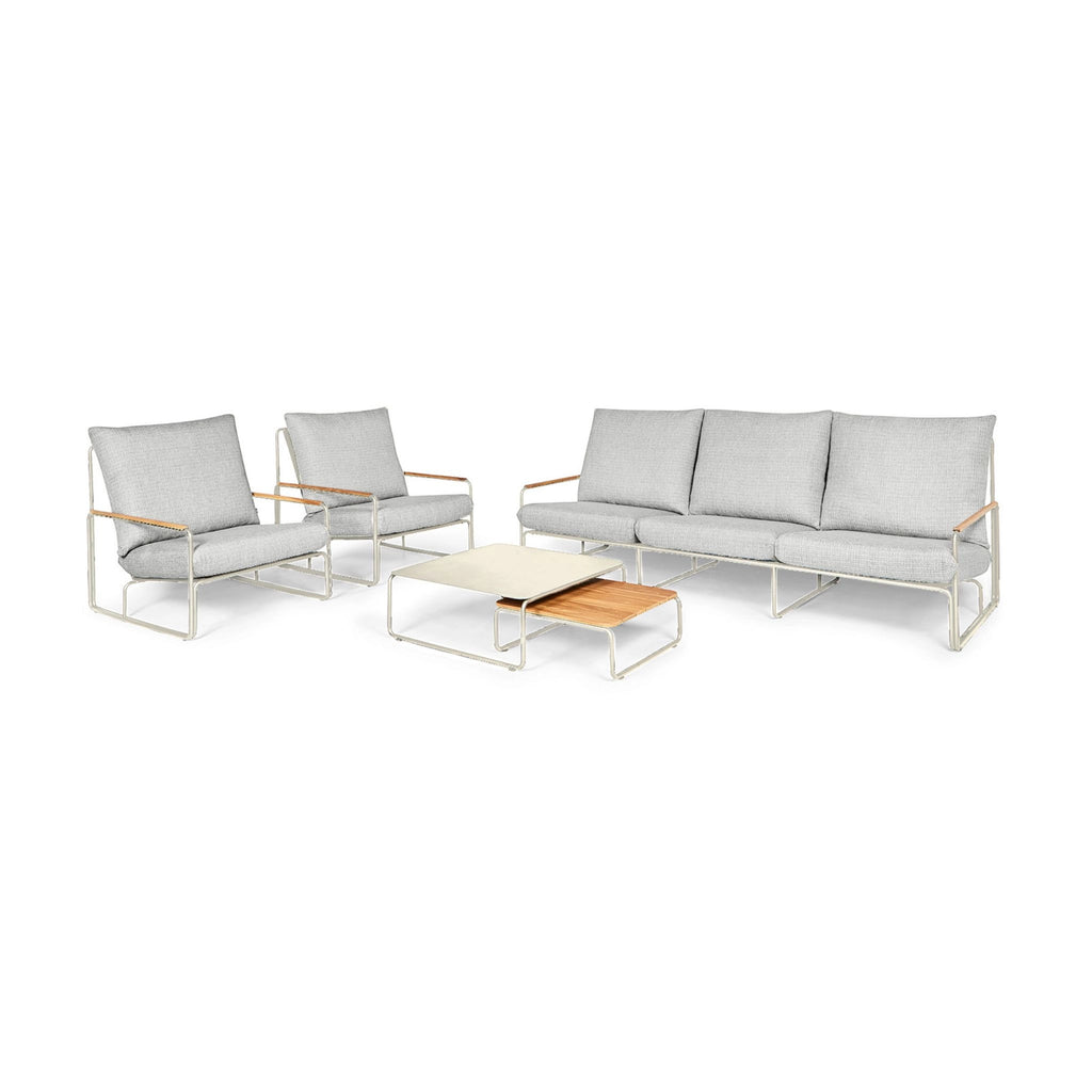 MERANO - Outdoor 3-Seater Sofa Set in Soft Grey - Suns | Milola
