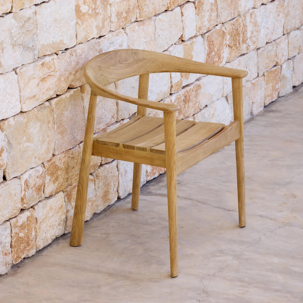 MAJESTIC Teak Outdoor Chair with Umber Brown Cushion - Cane-Line | Milola