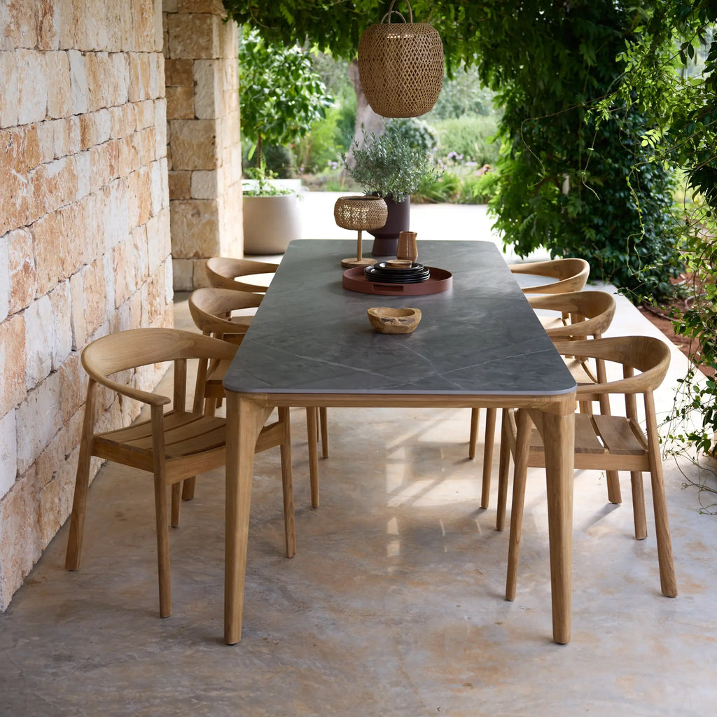 MAJESTIC Teak Outdoor Chair with Umber Brown Cushion - Cane-Line | Milola