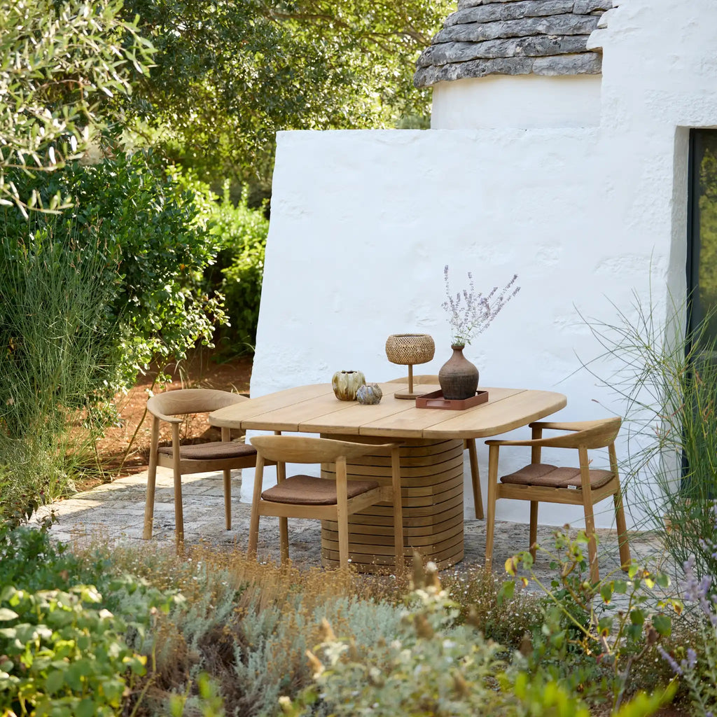 MAJESTIC Teak Outdoor Chair with Umber Brown Cushion - Cane-Line | Milola