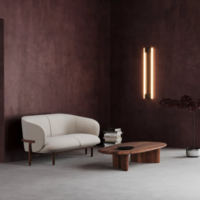 MELA Lounge Two Seater Sofa in Walnut Natural Oil - Artisan | Milola