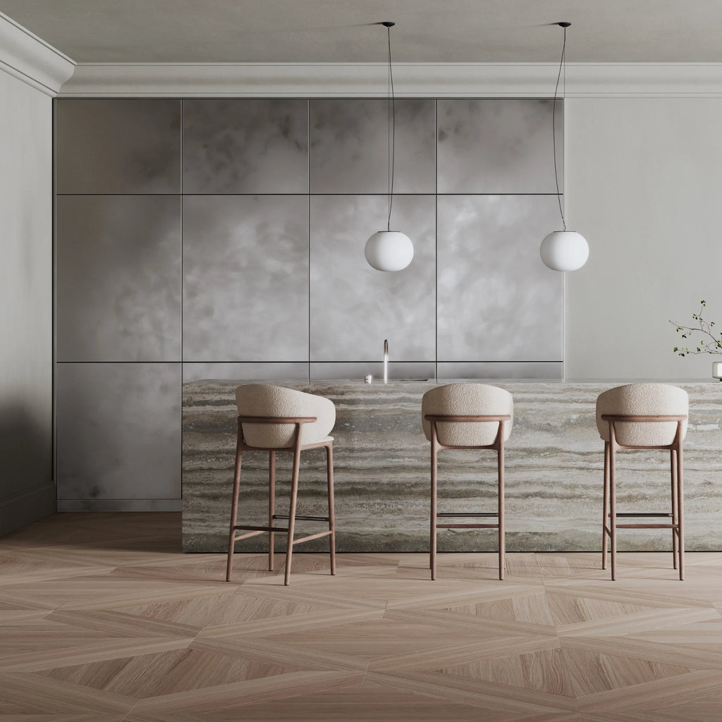 MELA Bar Chair in Walnut Natural Oil - Artisan | Milola