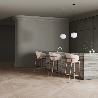 MELA Bar Chair in Walnut Natural Oil - Artisan | Milola