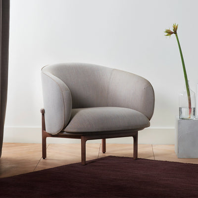 MELA Lounge Chair Trimmed in Walnut Natural Oil - Artisan | Milola
