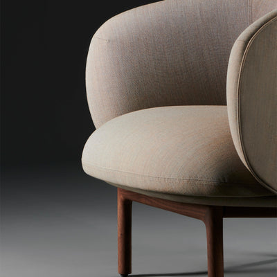 MELA Lounge Chair Trimmed in Walnut Natural Oil - Artisan | Milola