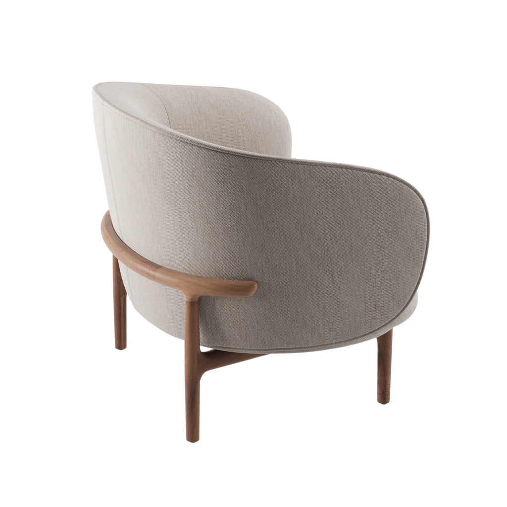 MELA Lounge Chair Trimmed in Walnut Natural Oil - Artisan | Milola