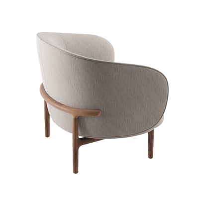 MELA Lounge Chair Trimmed in Walnut Natural Oil - Artisan | Milola