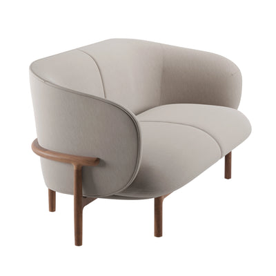 MELA Lounge Two Seater Sofa in Walnut Natural Oil - Artisan | Milola