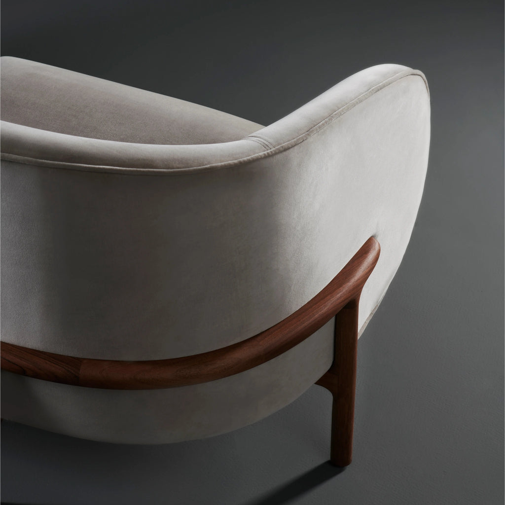 MELA Lounge Two Seater Sofa in Walnut Natural Oil - Artisan | Milola