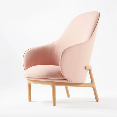 MELA Lounge Chair High in Oak Natural Soap - Artisan | Milola