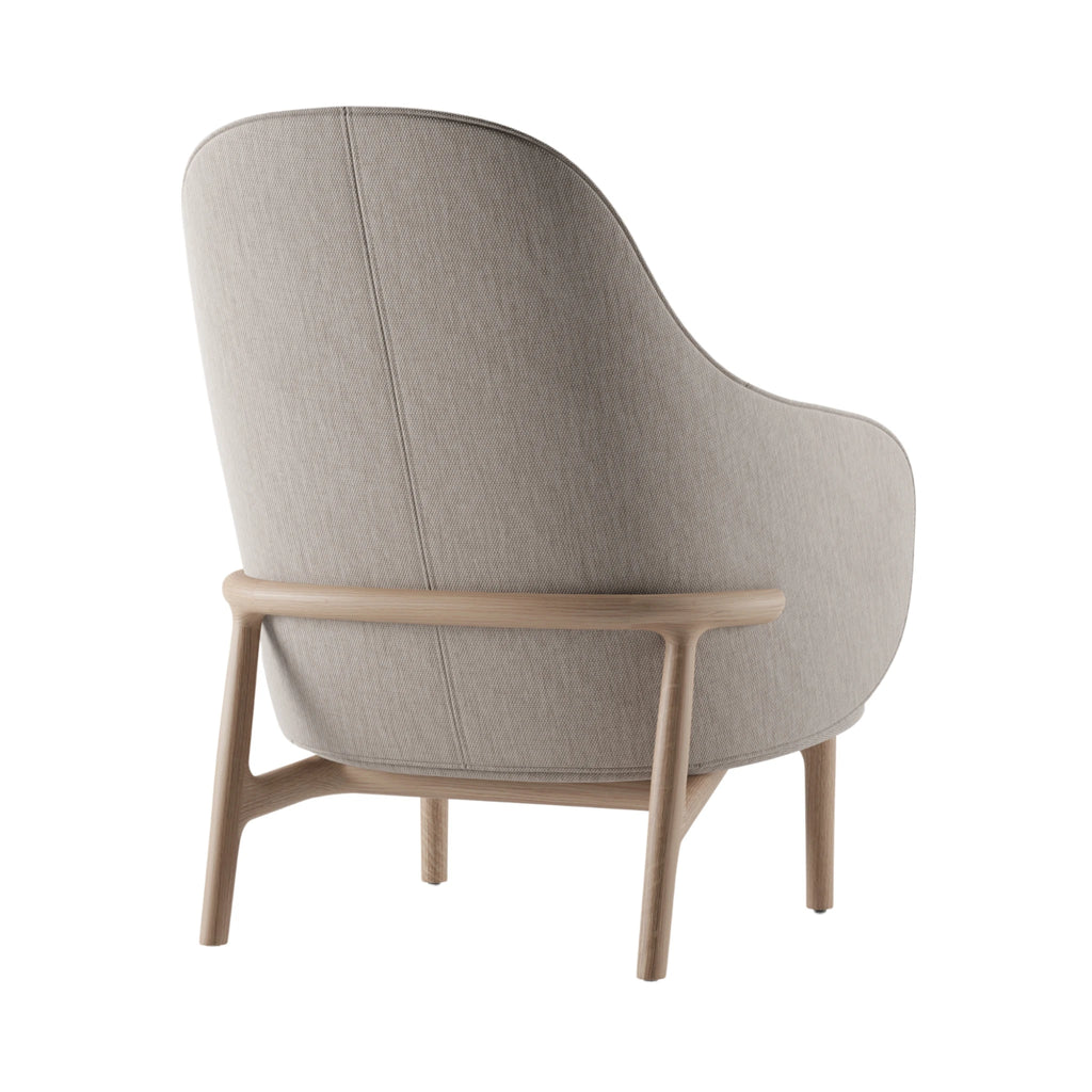 MELA Lounge Chair High in Oak Natural Soap - Artisan | Milola