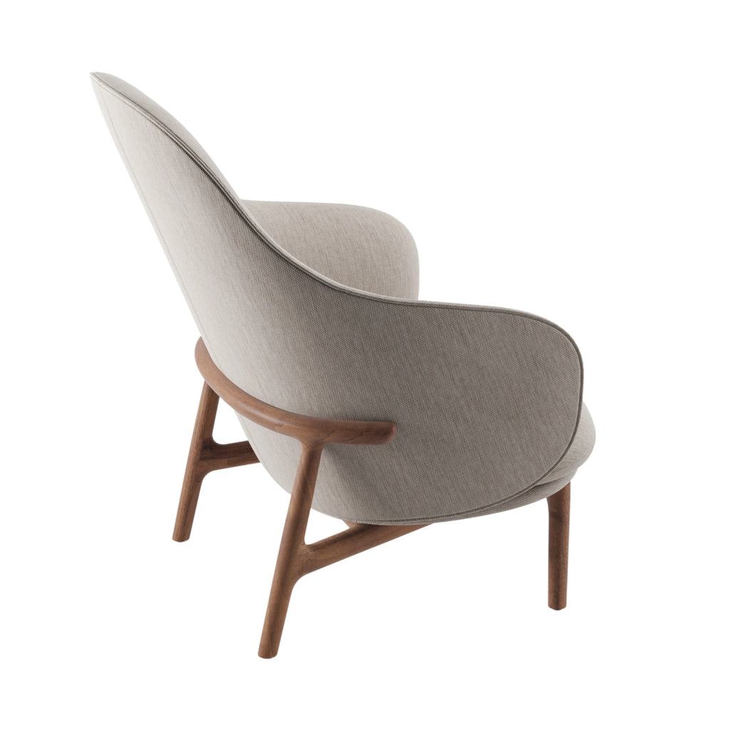 MELA Lounge Chair High in Walnut Natural Oil - Artisan | Milola