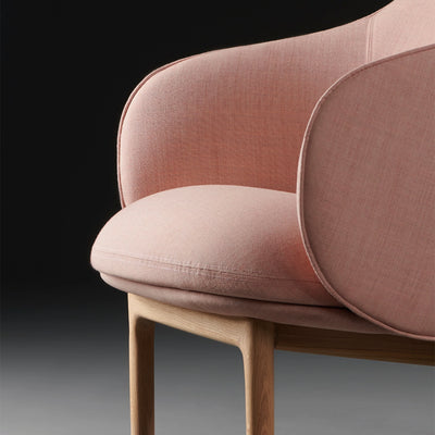 MELA Lounge Chair High in Oak Natural Soap - Artisan | Milola