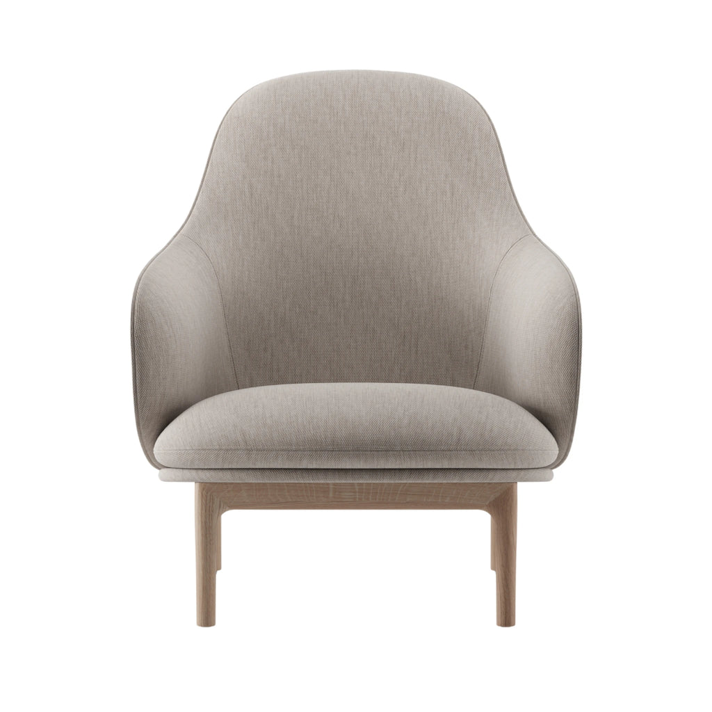 MELA Lounge Chair High in Oak Natural Soap - Artisan | Milola