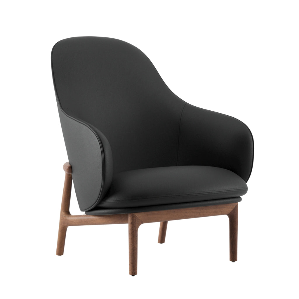 MELA Lounge Chair High in Walnut Natural Oil - Artisan | Milola