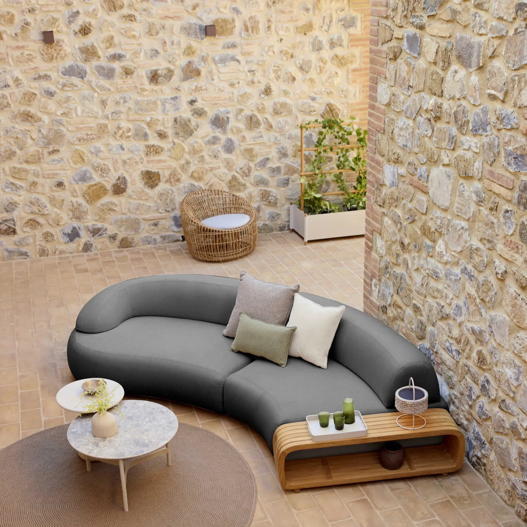 MELLOW Outdoor Modular Sofa in Grey - Cane-Line | Milola