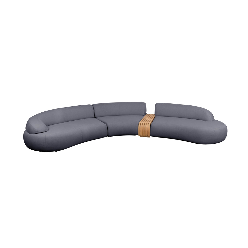 MELLOW Outdoor Modular Sofa in Grey - Cane-Line | Milola