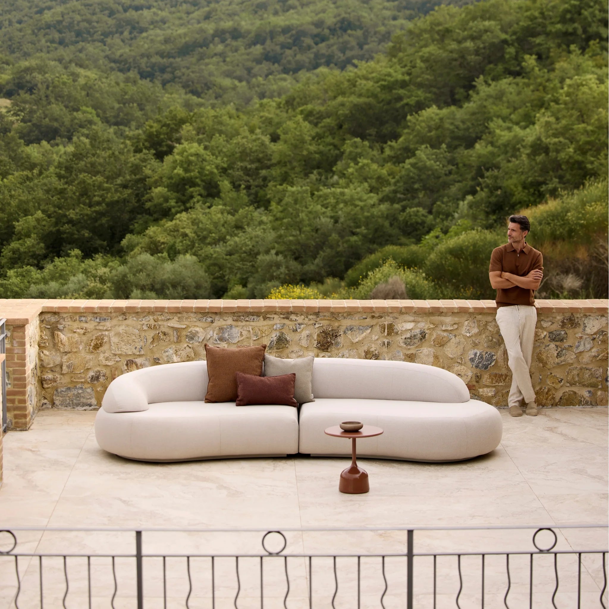 MELLOW Outdoor Modular Sofa in Sand - Cane-Line | Milola