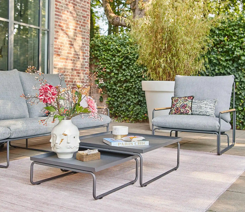 MERANO - Outdoor 3-Seater Sofa Set  in Light Anthracite - Suns | Milola