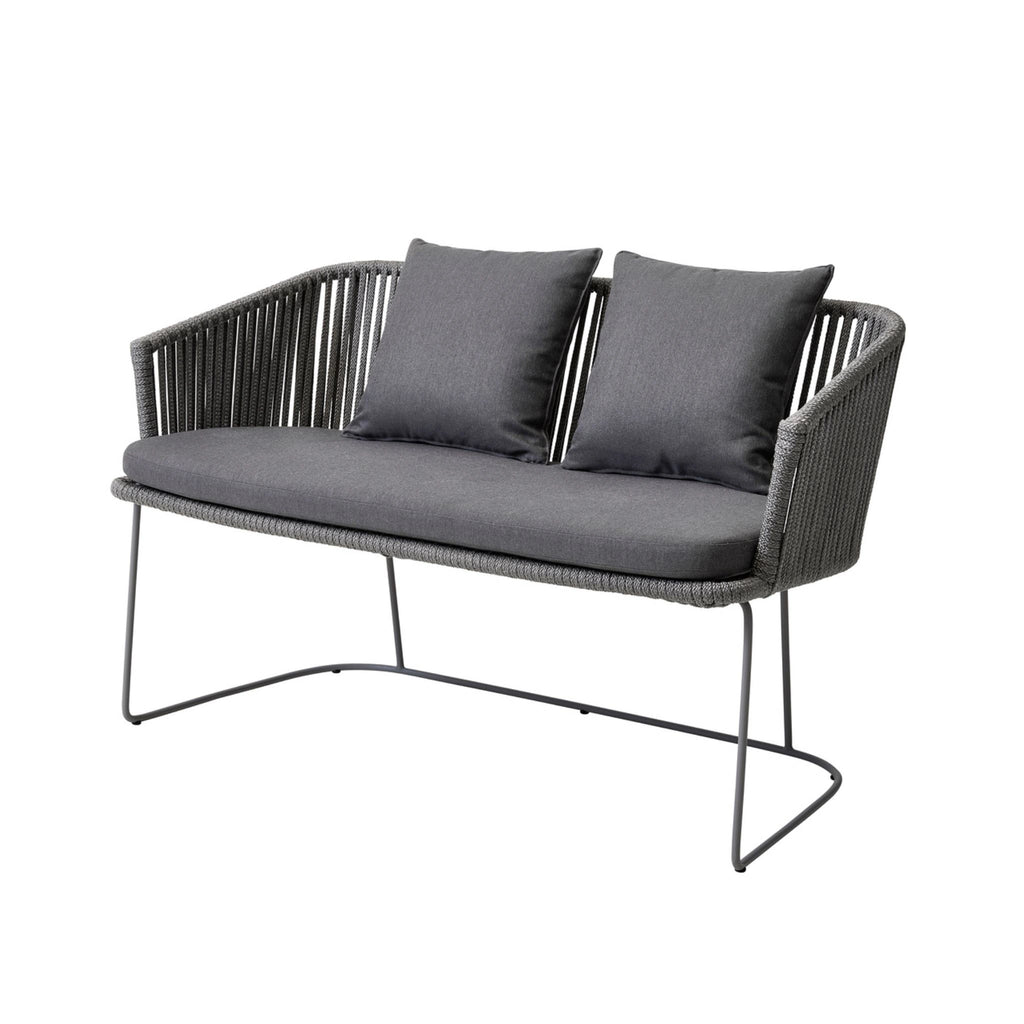 MOMENTS - Bench Sofa with Cushion in Grey - Cane-Line | Milola