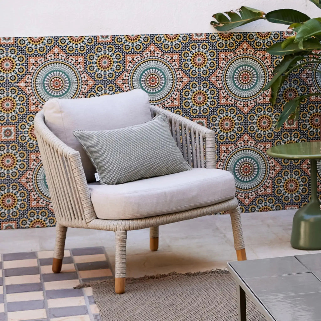 MOMENTS Lounge Chair in Sand - Cane-Line | Milola