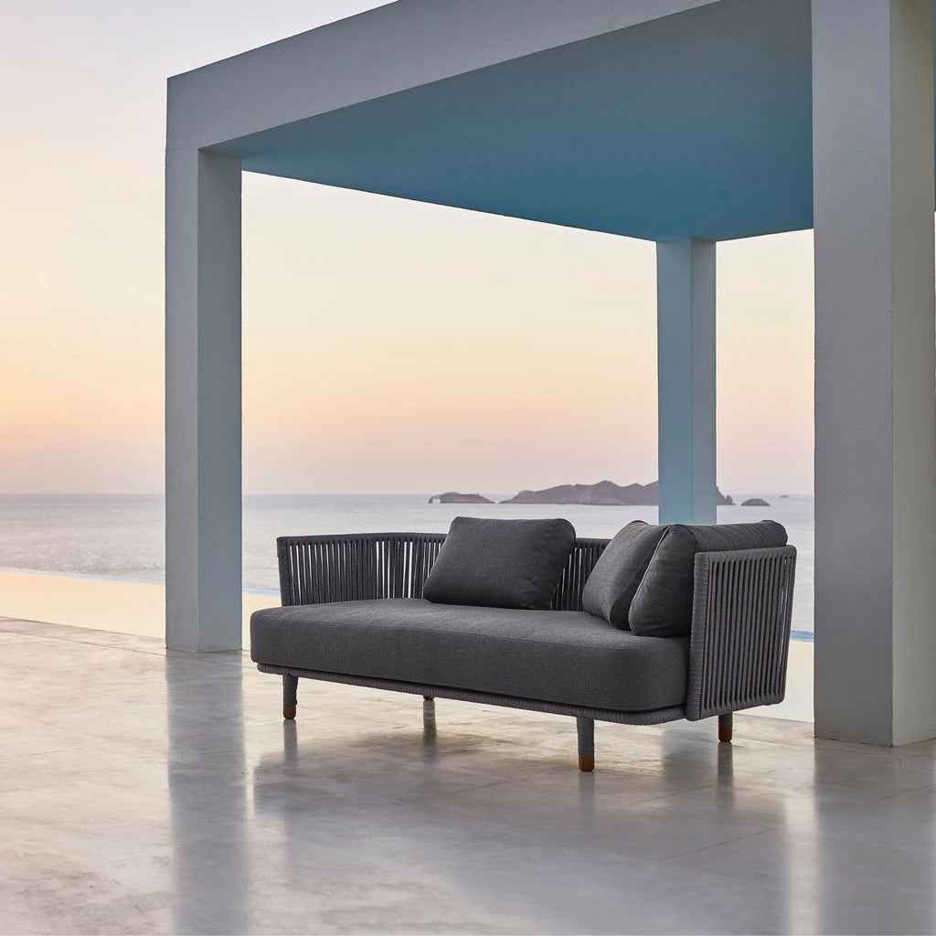 Moments 3 Seater Sofa - Outdoor Sofa in Grey - Cane-Line | Milola