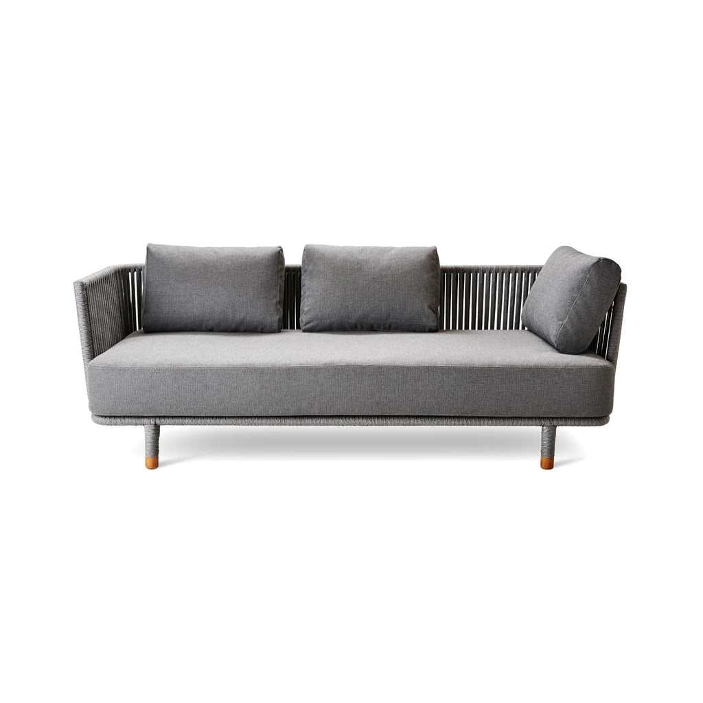 Moments 3 Seater Sofa - Outdoor Sofa in Grey - Cane-Line | Milola