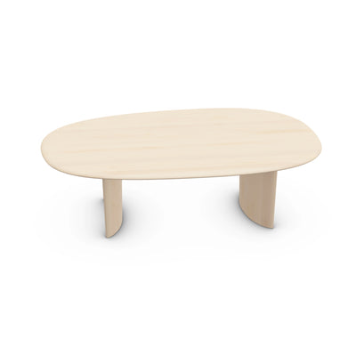 MONUMENT OVAL Dining Table in Maple White Pigment Oil - Artisan | Milola