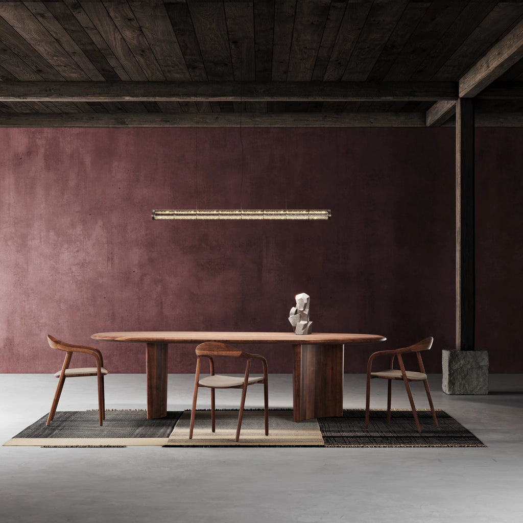 MONUMENT OVAL Dining Table in Walnut Natural Oil - Artisan | Milola