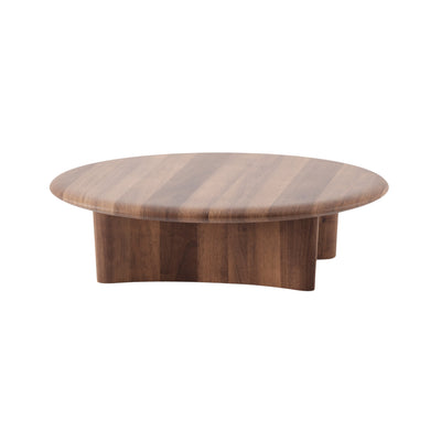 MONUMENT Round Coffee Table in Walnut Natural Oil - Artisan | Milola