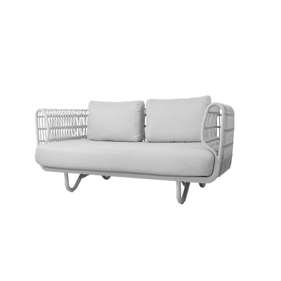 NEST - 2 Seater Outdoor Sofa in White Weave - Cane-Line | Milola