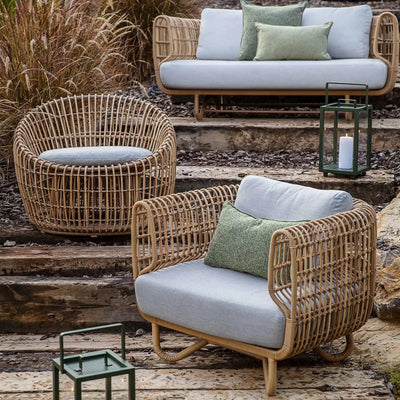 NEST Rattan Outdoor Lounge Chair – inklusive Bezug