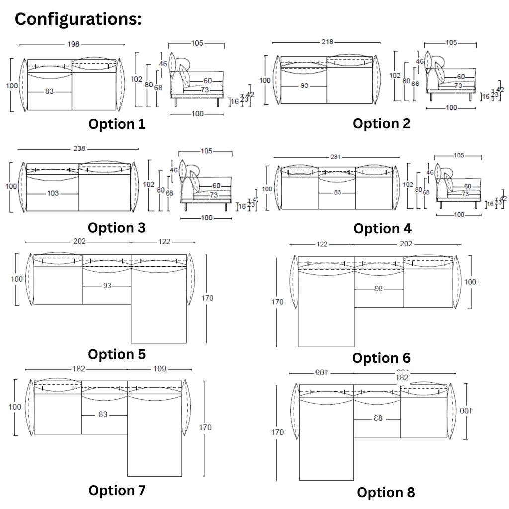 NUBES Modular Sofa Configration - Twils | Milola