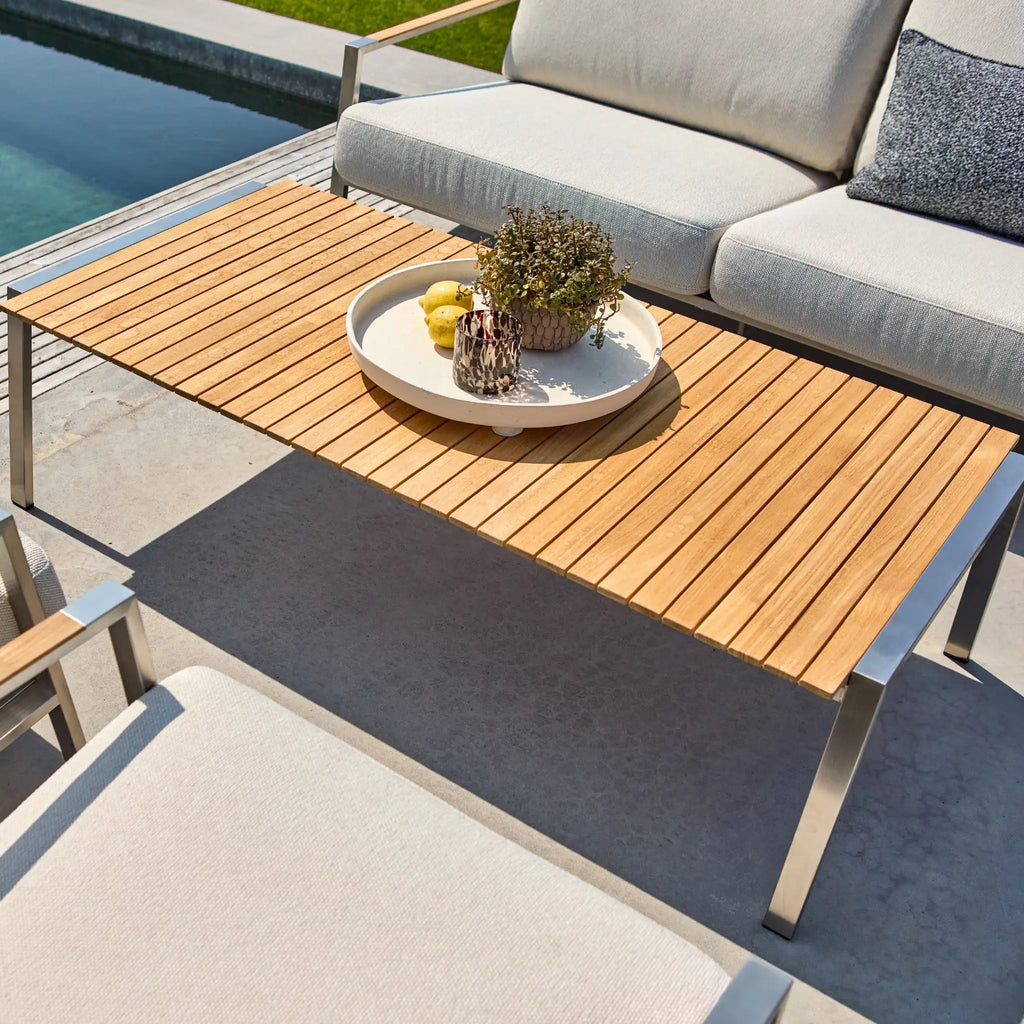 NAOS Lounge Set in Stainless Steel/Dot Beige - BRAFAB | Milola