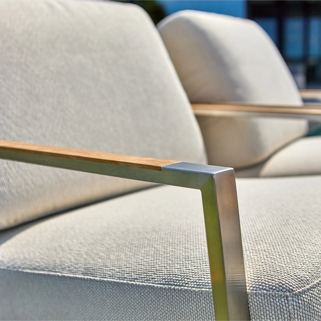 NAOS Lounge Set in Stainless Steel/Dot Beige - BRAFAB | Milola