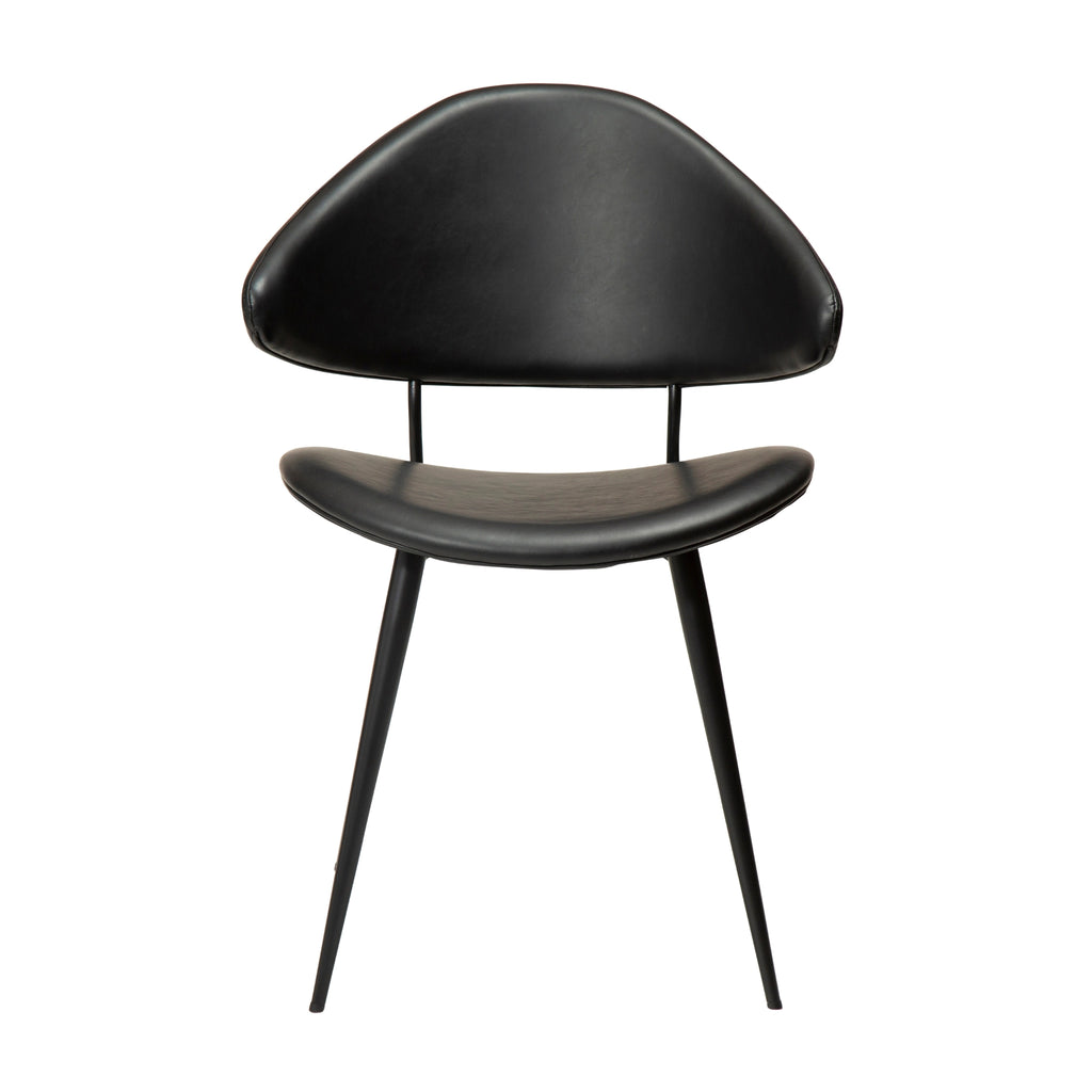 NAPOLEON Chair in Vintage Black Leather - Danform | Milola