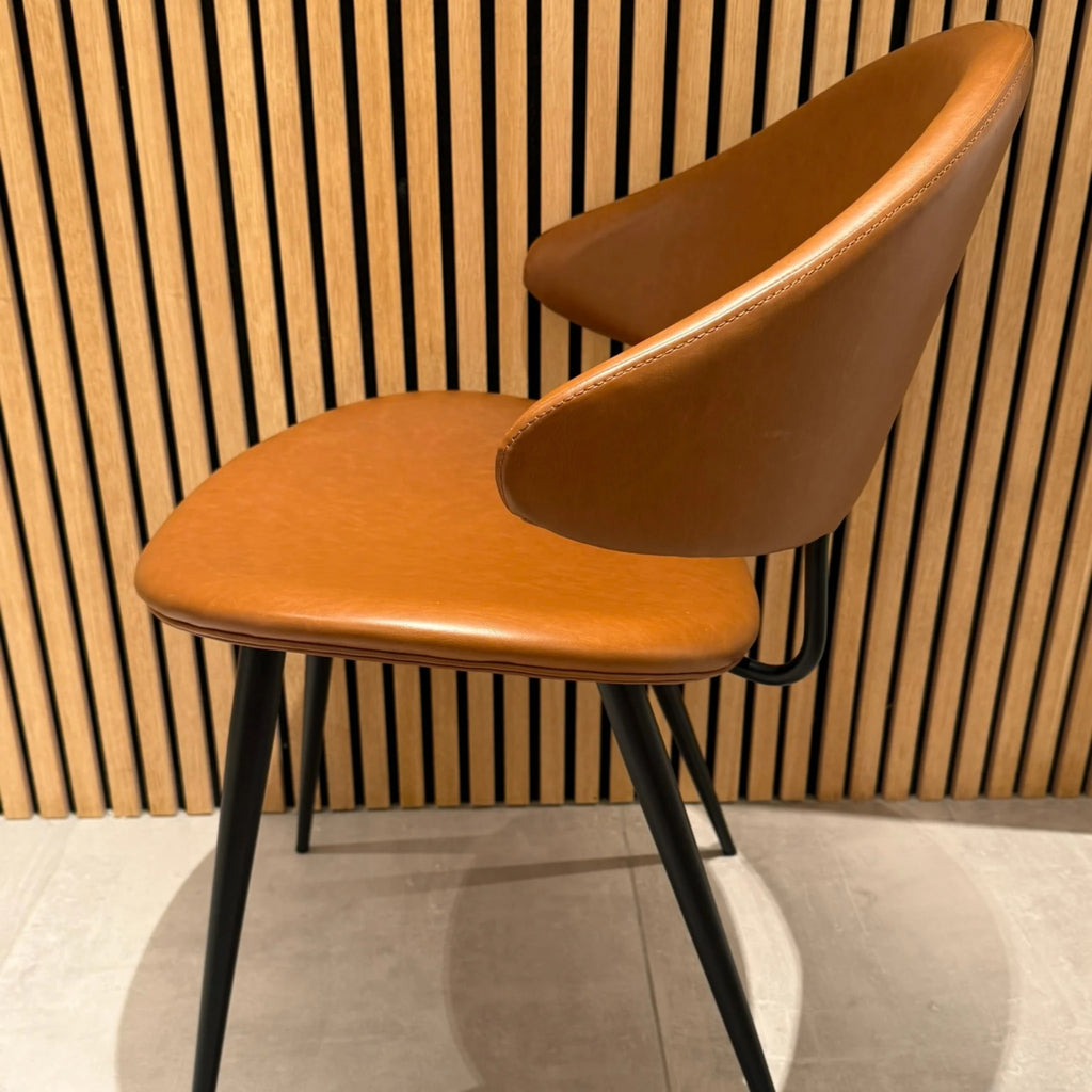 NAPOLEON Artificial Leather Accent Chair - OUTLET