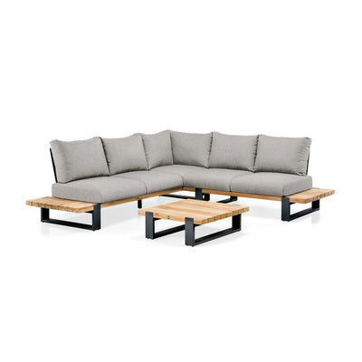 NARDO - Outdoor Corner Lounge Set - in Soft Grey - Suns | Milola