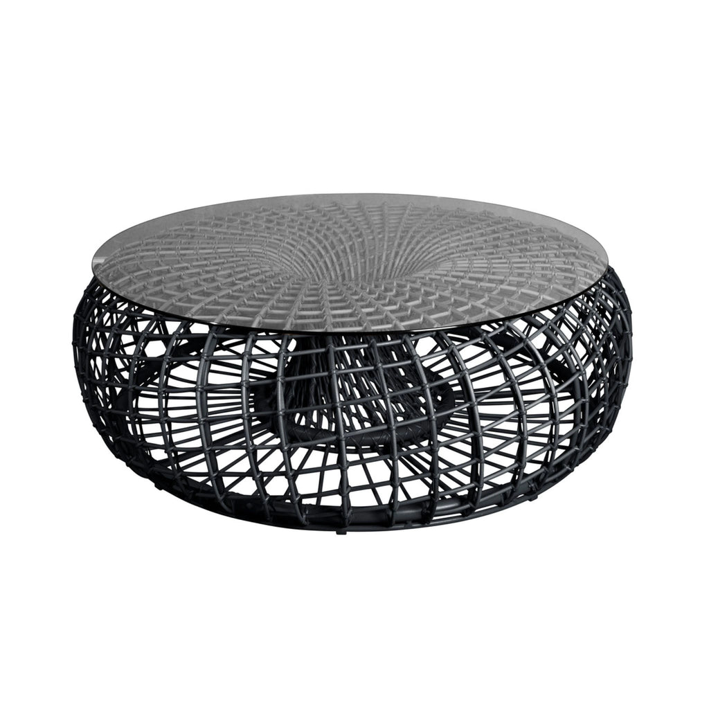 NEST - Large Coffee Table In Lava Grey Weave - Rattan - Cane-Line | Milola