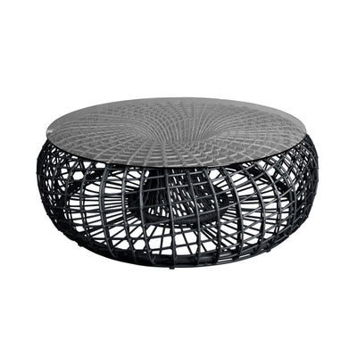 NEST - Large Coffee Table in Lava Grey Weave - Rattan - Cane-Line | Milola